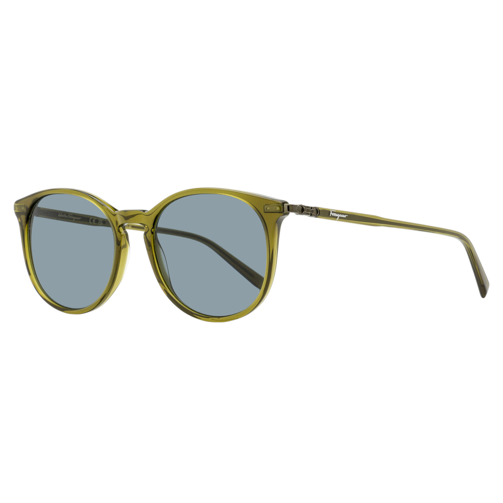 Ferragamo Keyhole Pantos Sunglasses SF911SCP 322 Transparent Khaki 53mm